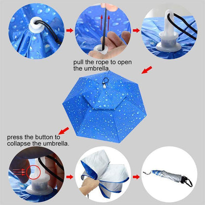 Head-Mounted Umbrella Hats gadgets Garden & Patio