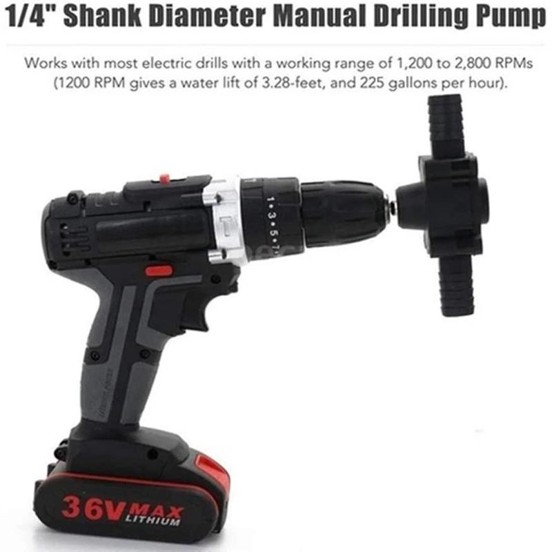 Hand Electric Drill Drive Self Priming Water Transfer Pump Garden & Patio power tools & Accessories