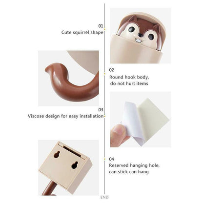 Magic Cute Squirrel Hook Bedding storage