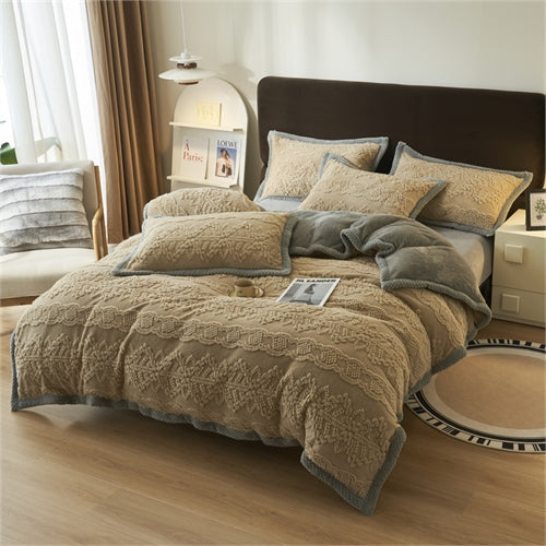 Warm Milk Velvet Duvet Cover