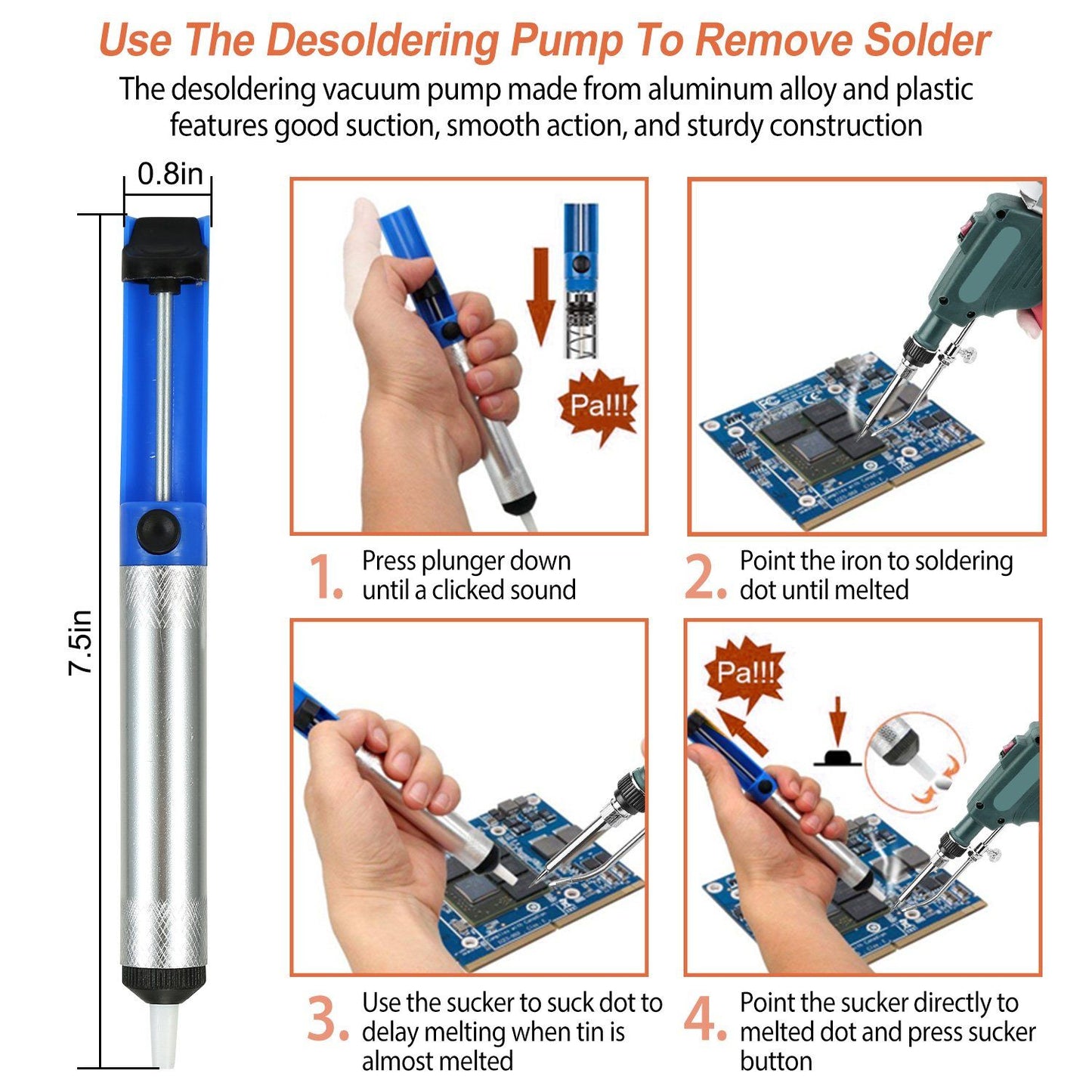 5-in-1 Automatic Hand-Held Soldering Iron Gun Kit Home Improvement refund_fee:1200 Warranty