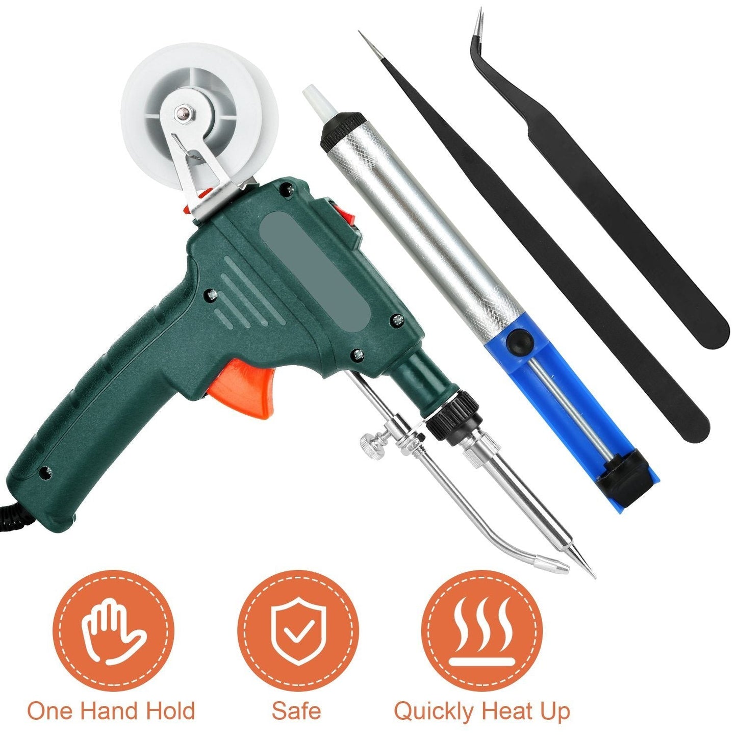 5-in-1 Automatic Hand-Held Soldering Iron Gun Kit Home Improvement refund_fee:1200 Warranty