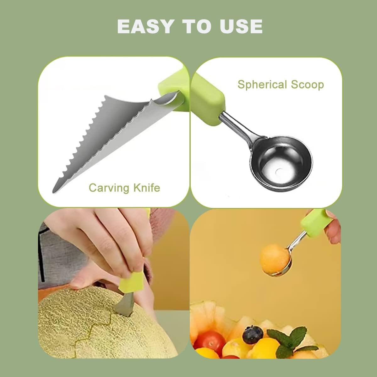 5-in-1 Stainless Steel Fruit Carving Tools __stock:200 Kitchen & Dining refund_fee:800