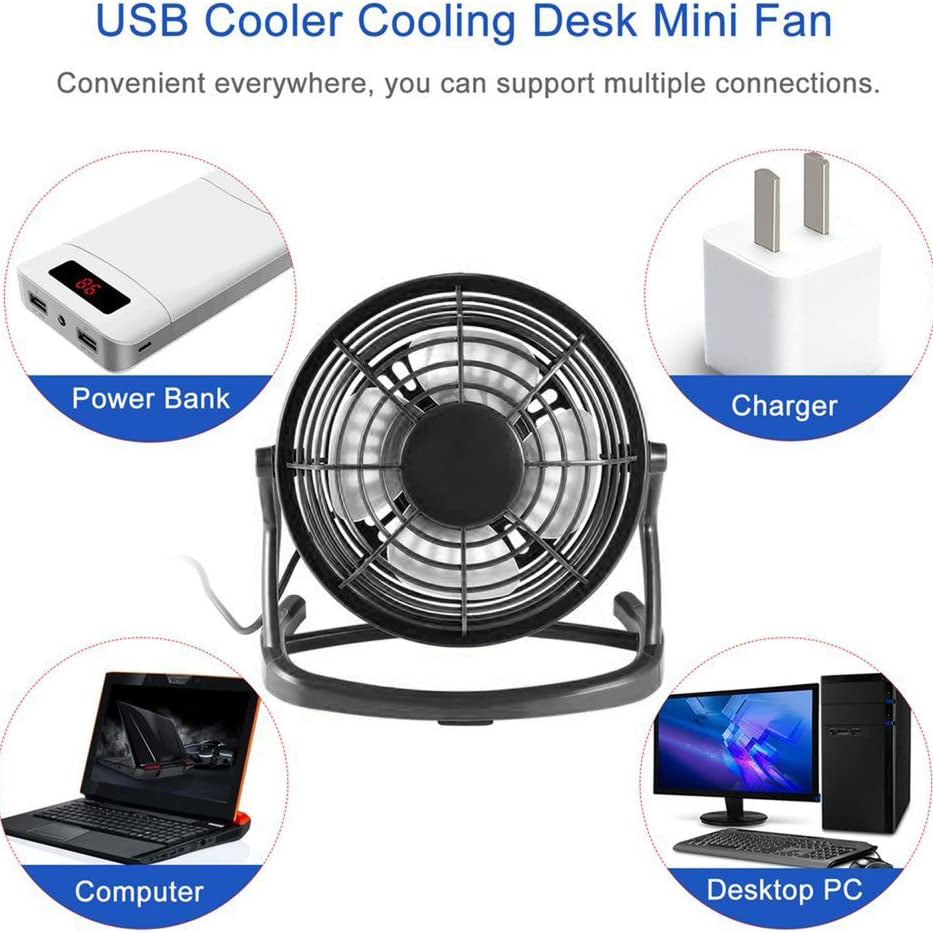 5-Inch USB Personal Desk Fan __stock:500 Household Appliances refund_fee:800 Warranty