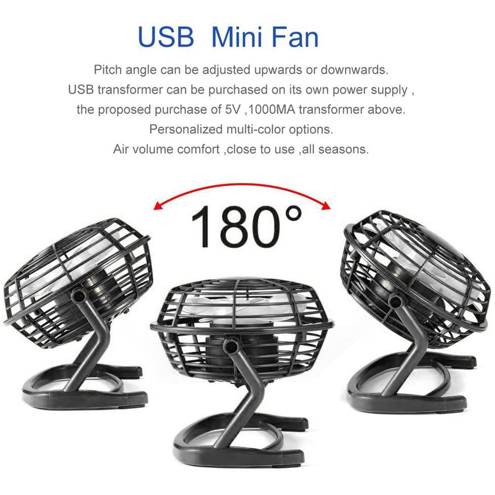 5-Inch USB Personal Desk Fan __stock:500 Household Appliances refund_fee:800 Warranty