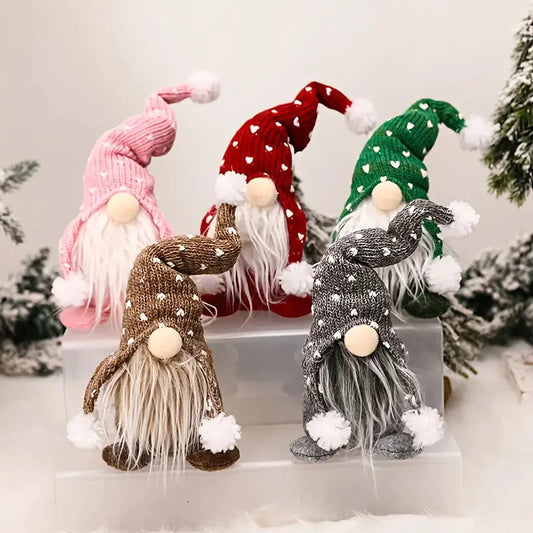 5-Pack: Christmas Gnome Plush Doll __stock:200 Holiday Decor & Apparel refund_fee:1200