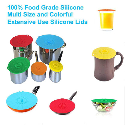 5-Pack: Silicone Food Lids Set __stock:200 Kitchen & Dining refund_fee:1200