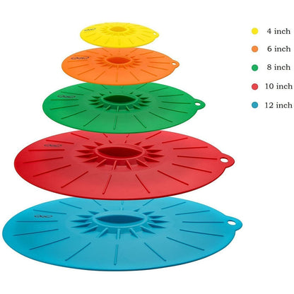 5-Pack: Silicone Food Lids Set __stock:200 Kitchen & Dining refund_fee:1200