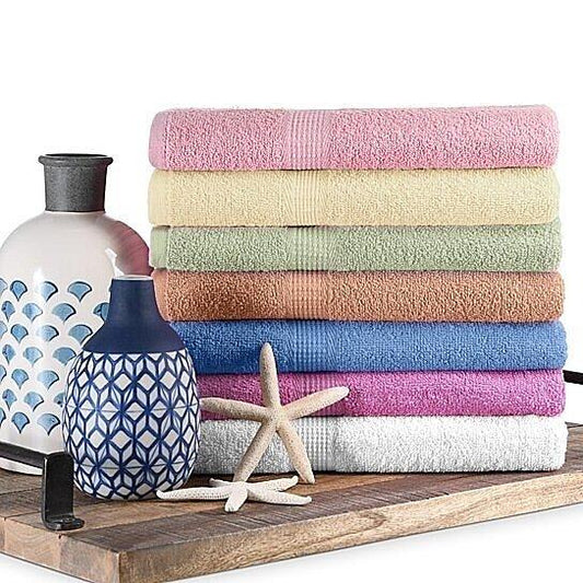 5-Pack: Super Absorbent 100% Cotton Bath Towels Bath refund_fee:1200