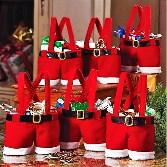 5-Pieces: Christmas Candy Gift Bag __stock:200 Holiday Decor & Apparel refund_fee:800