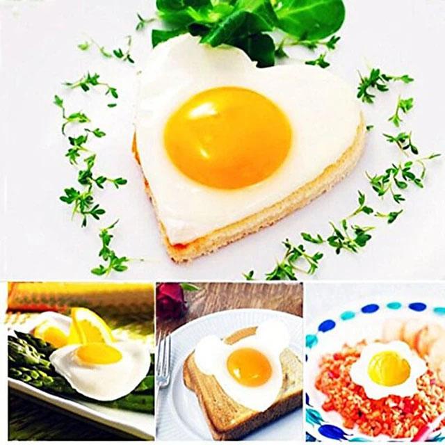 5-Pieces Set: Fried Egg Mold Pancake Rings Shaped Kitchen & Dining refund_fee:800