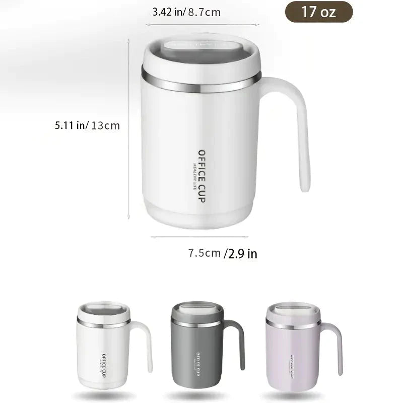 500ml Water Cup with Cover Sealing Silicone Ring Double-layer Leak-proof Drink Water Handle Stainless Coffee Insulated Cup __stock:200 Kitchen & Dining refund_fee:800