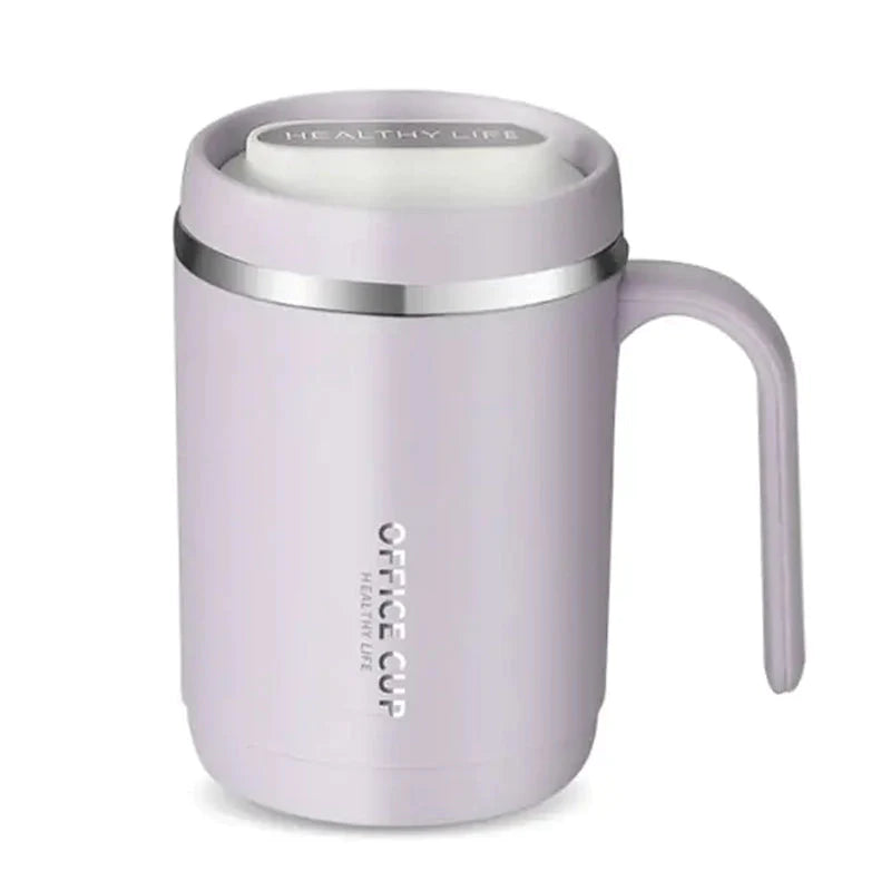 500ml Water Cup with Cover Sealing Silicone Ring Double-layer Leak-proof Drink Water Handle Stainless Coffee Insulated Cup Purple __stock:200 Kitchen & Dining refund_fee:800