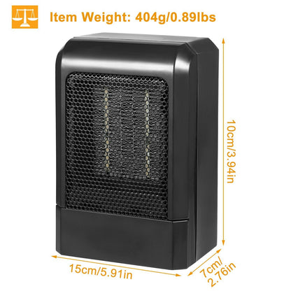 500W Ceramic Portable Electric Heater __stock:50 Household Appliances refund_fee:1200 Warranty