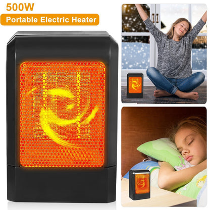 500W Ceramic Portable Electric Heater __stock:50 Household Appliances refund_fee:1200 Warranty