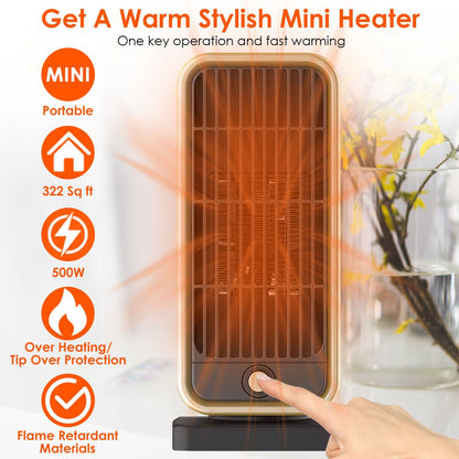 500W Portable Electric Heater __stock:50 Household Appliances Low stock refund_fee:1200 Warranty