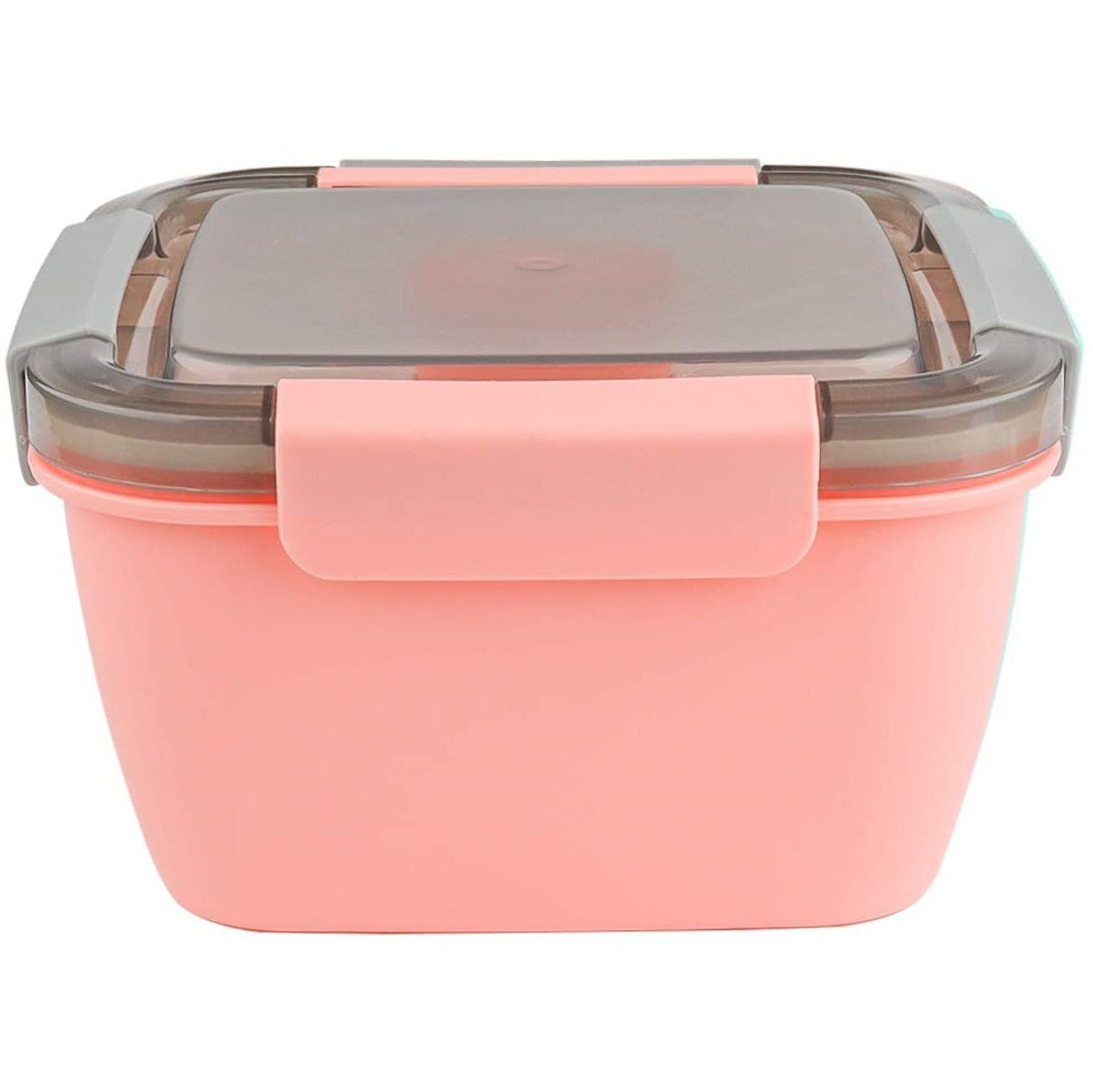 51oz Salad Bowl with Removable 3-Compartment Bento-Style Tray Pink __stock:200 Kitchen & Dining refund_fee:800