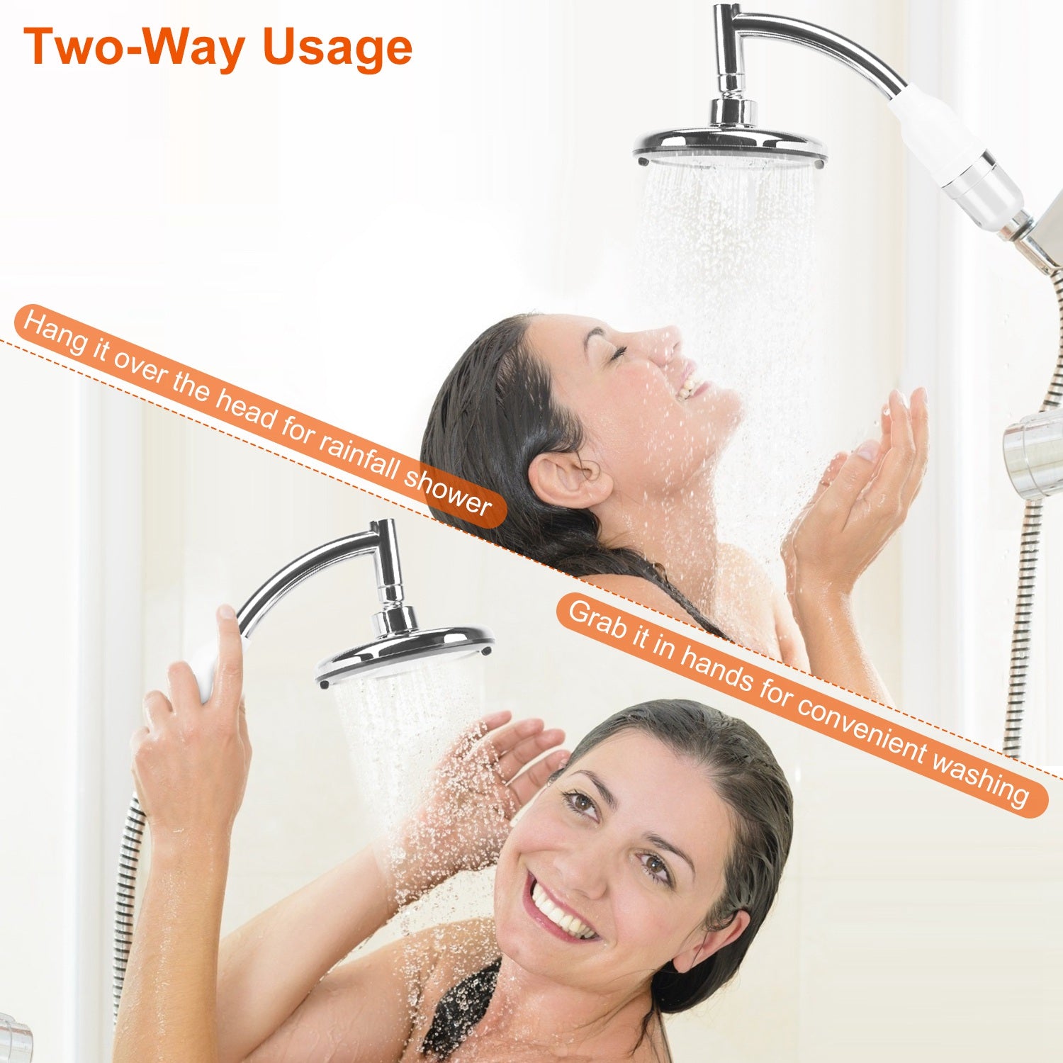 5.5-Inch High Pressure Shower Head __stock:50 Bath Low stock refund_fee:1200