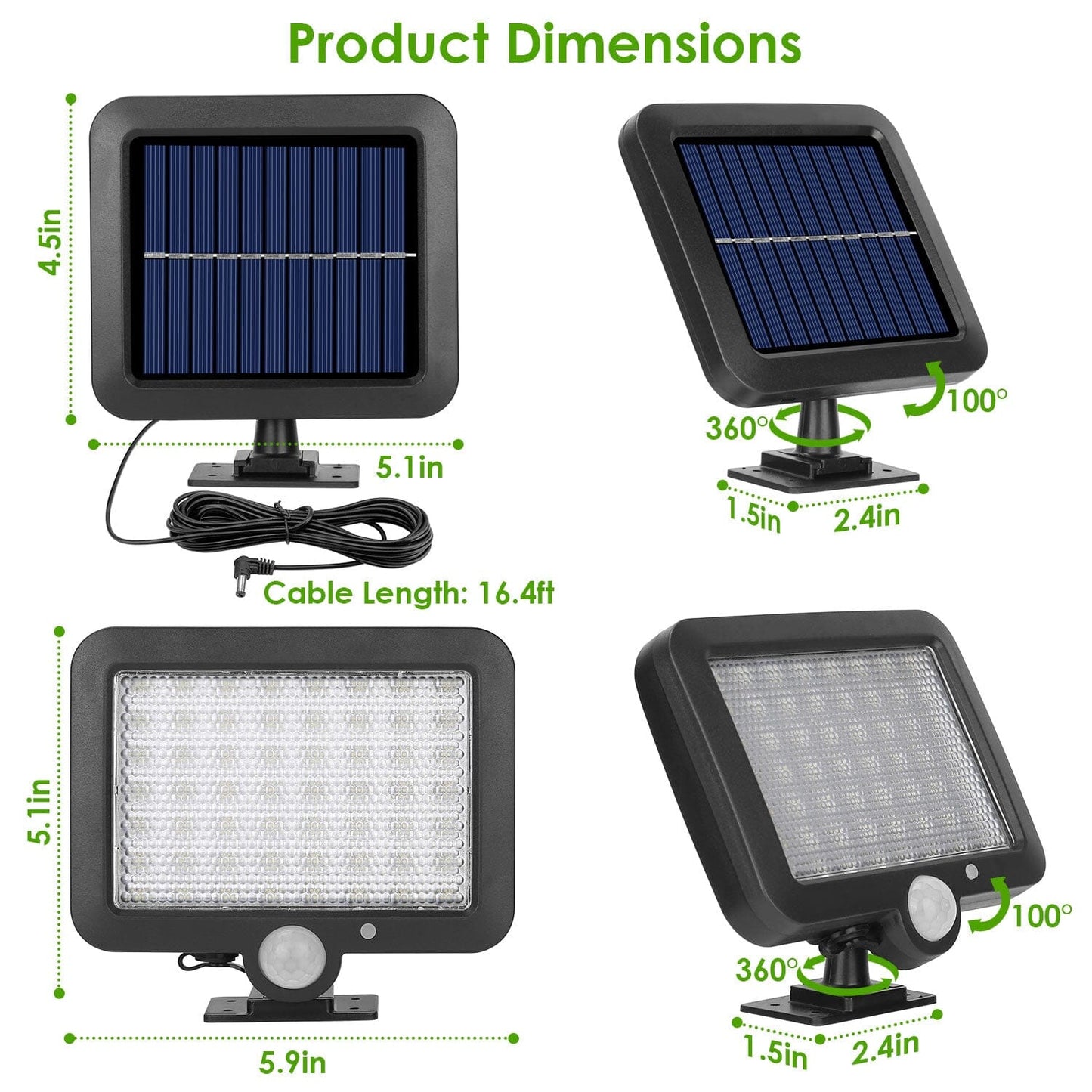 56 LEDs Outdoor Solar Security Flood Light __stock:50 Outdoor Lighting refund_fee:1200 Warranty