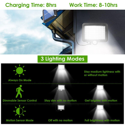 56 LEDs Outdoor Solar Security Flood Light __stock:50 Outdoor Lighting refund_fee:1200 Warranty