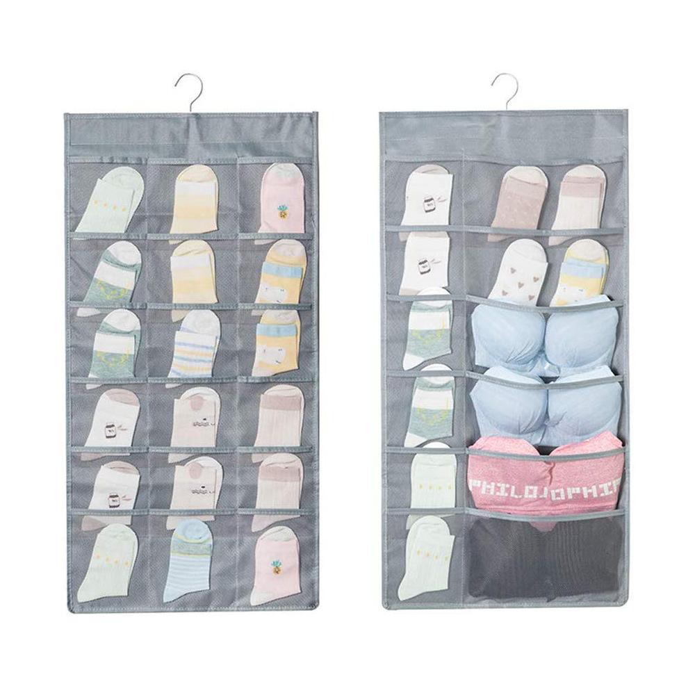 Underwear Storage Hanging Bag 30 grids/gray Closet & Storage storage