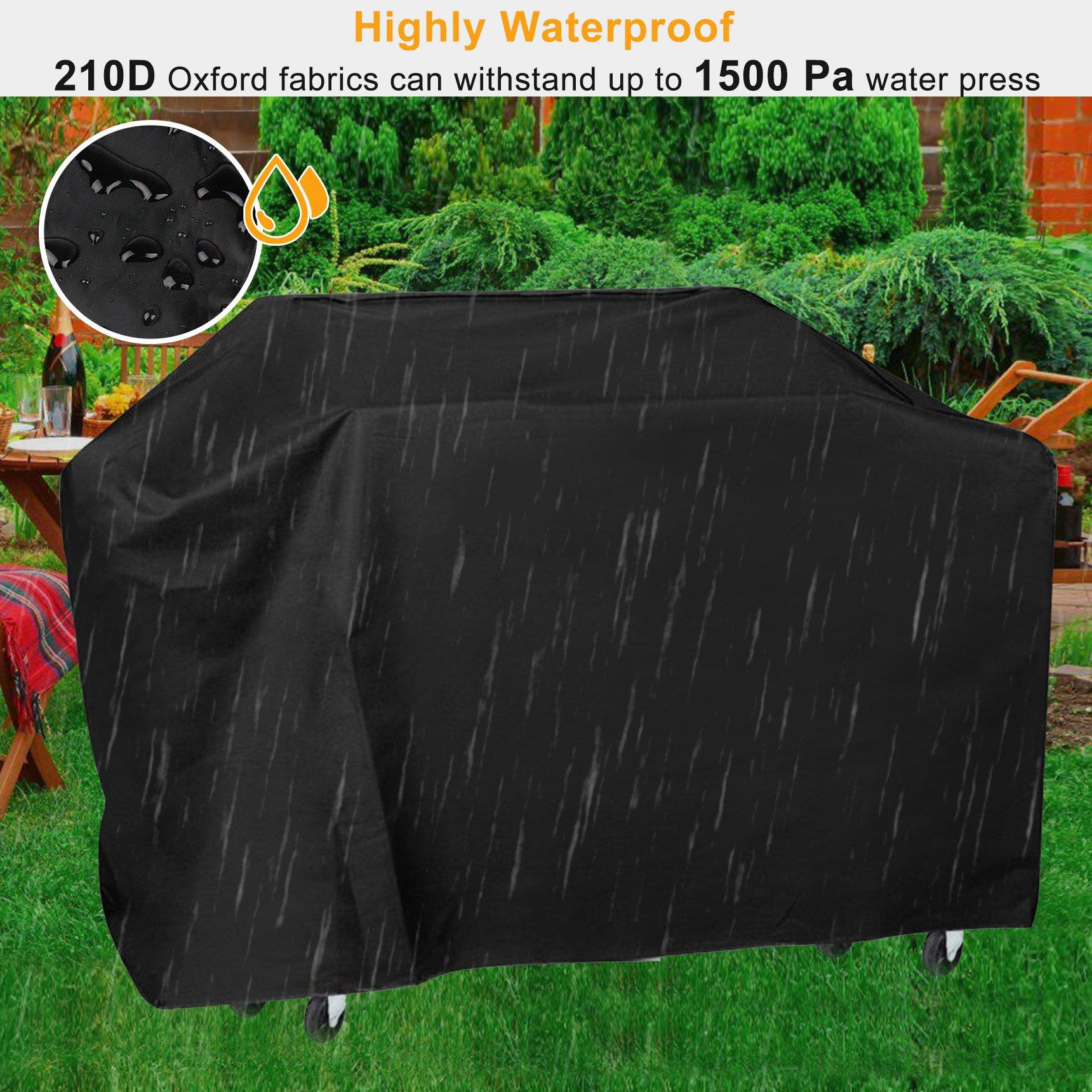 57-Inch Weather Resistant Barbecue Grill Cover __stock:100 Garden & Patio Low stock refund_fee:1200