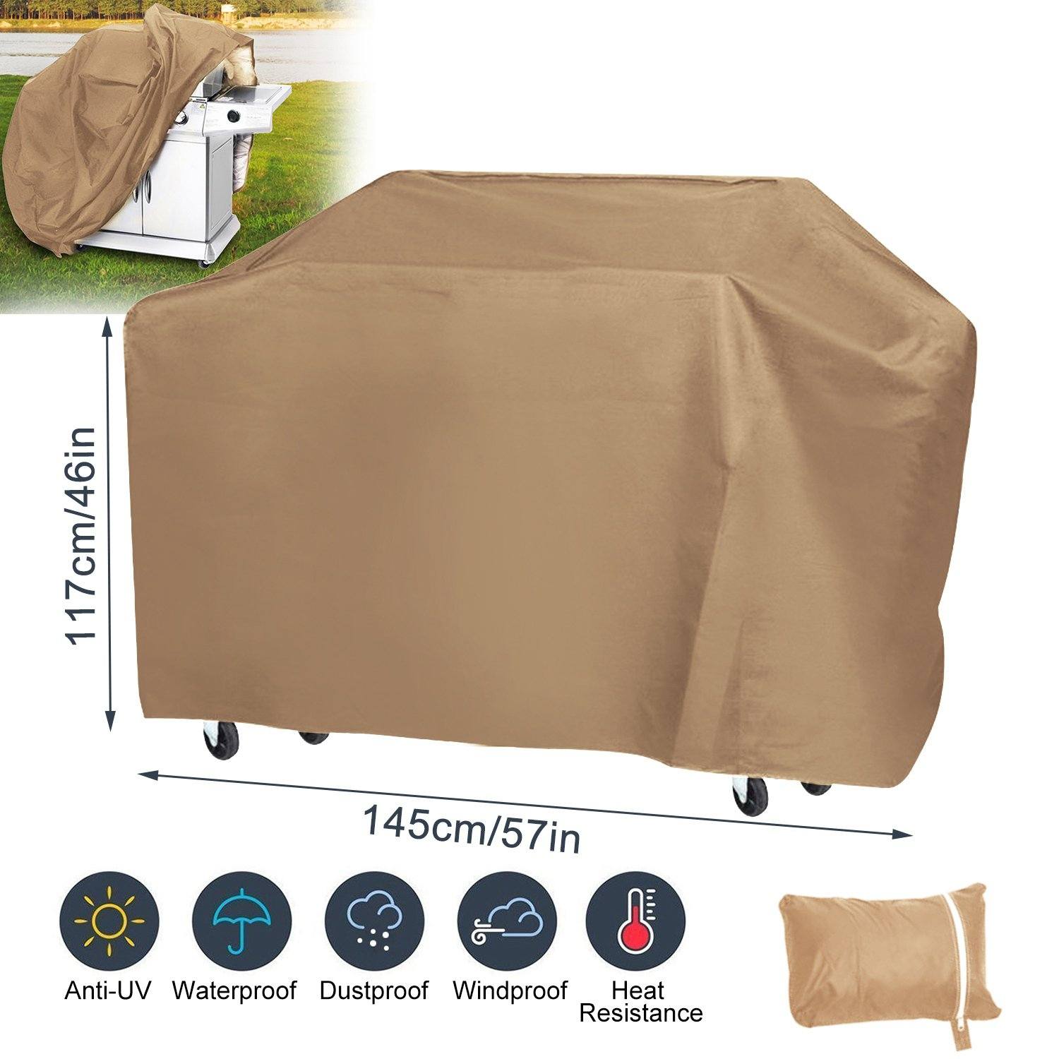 57-Inch Weather Resistant Barbecue Grill Cover __stock:100 Garden & Patio Low stock refund_fee:1200