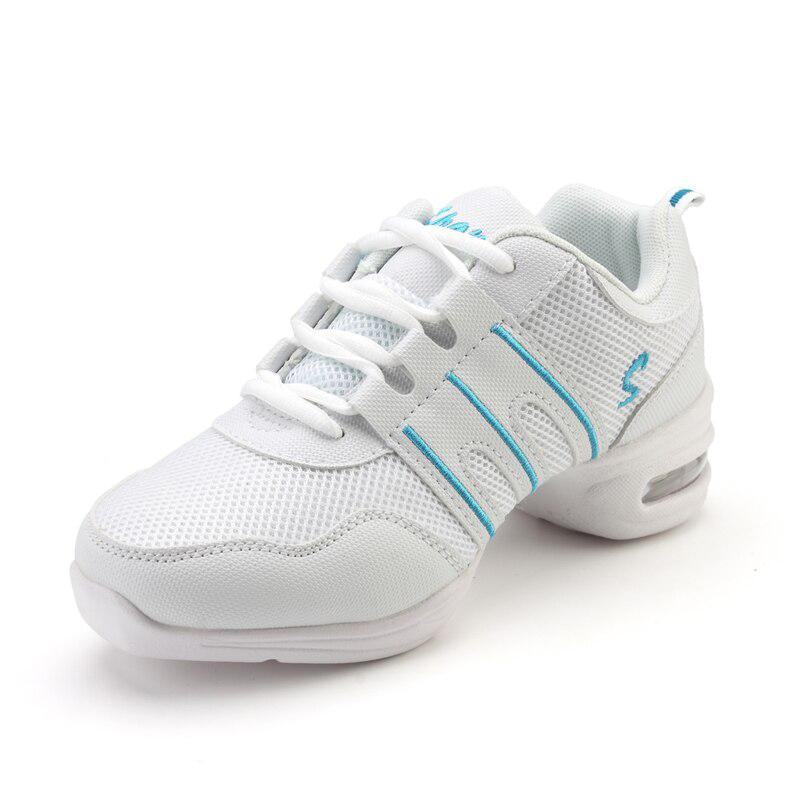 Mesh Dance Shoes white+blue casual shoes Garden & Patio