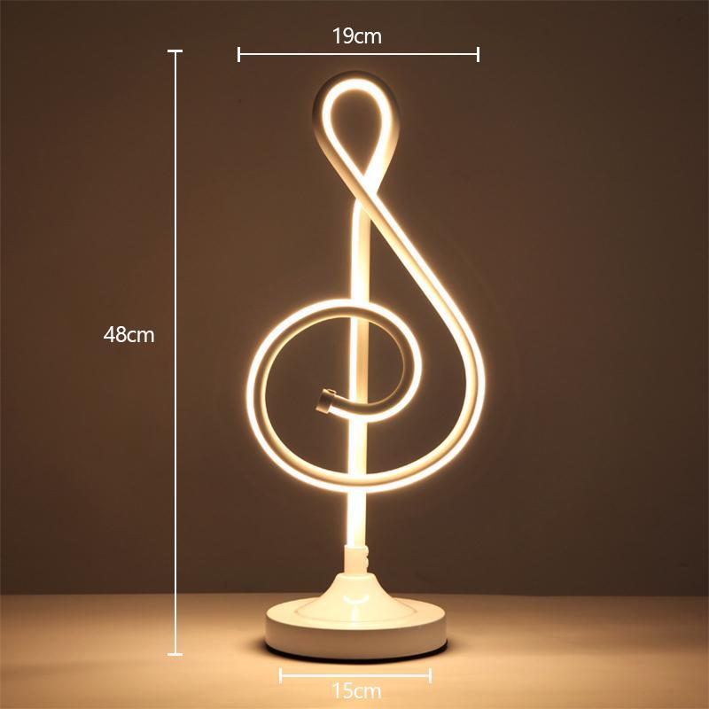 Musical Note Lamp Bedding smart home