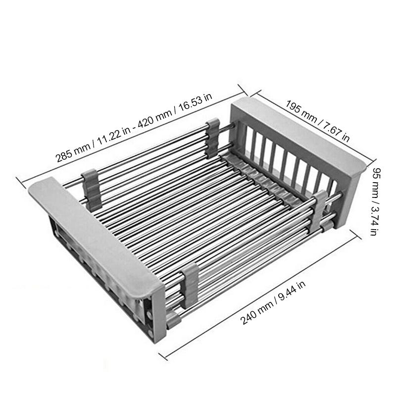 Kitchen Retractable Drainer Rack kitchen Kitchen & Dining