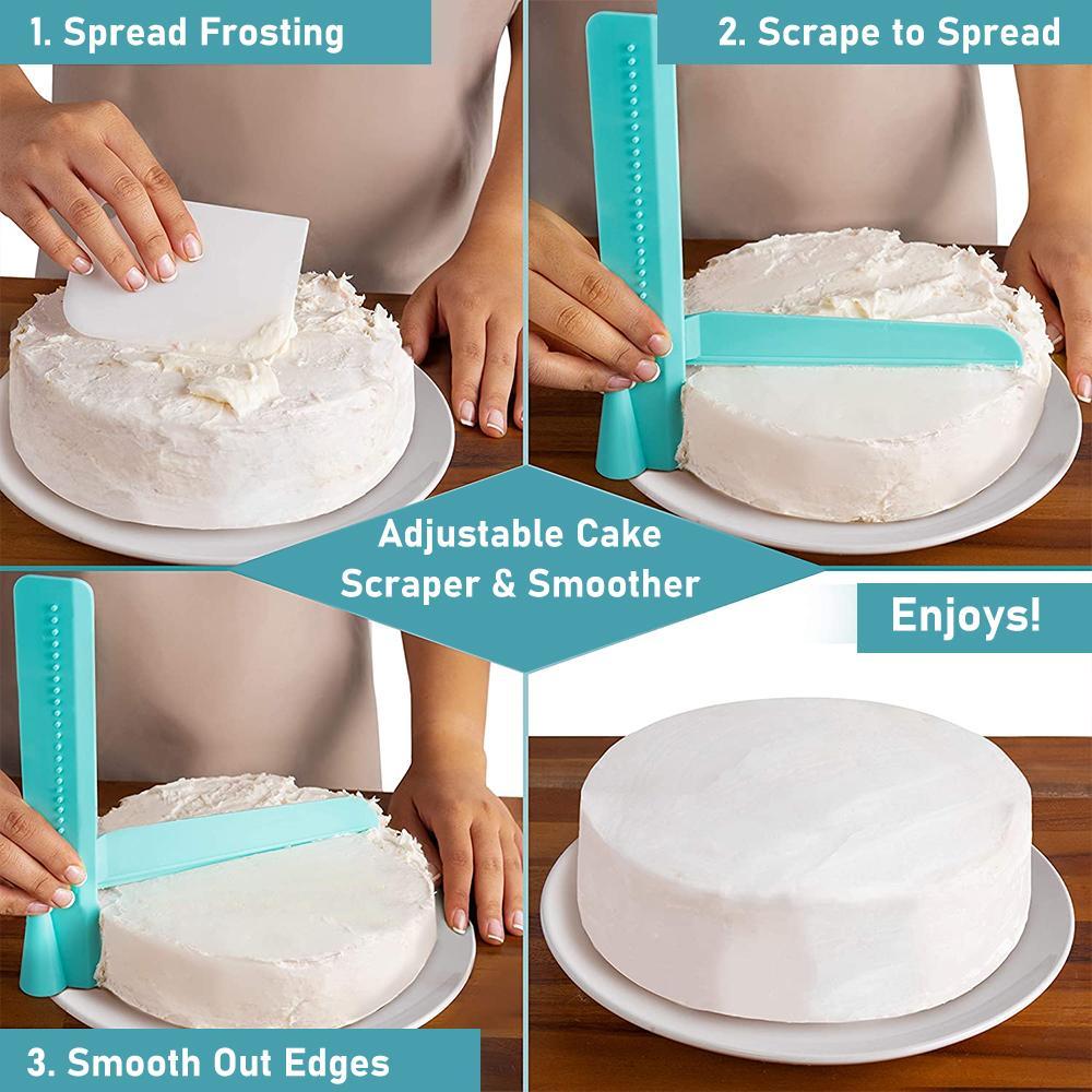 Adjustable Cake Cream Scraper kitchen Kitchen & Dining