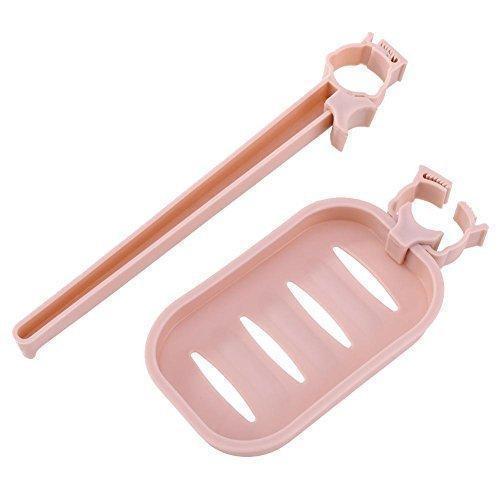 Hanging Storage Rack and Soap Holder(2 Set) 2 * Pink kitchen Kitchen & Dining storage