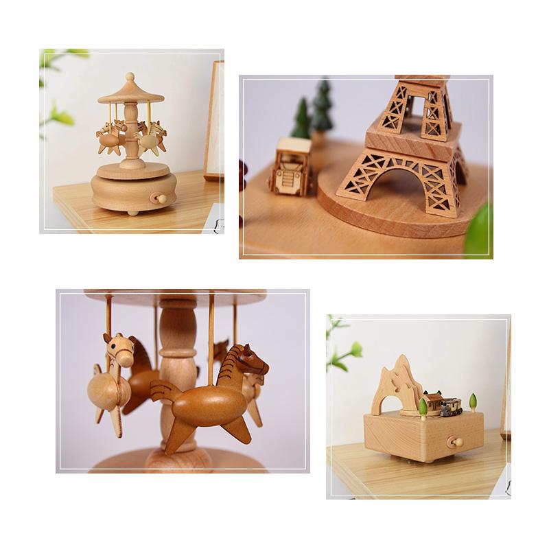 Wooden Music Box Bedding decoration gifts