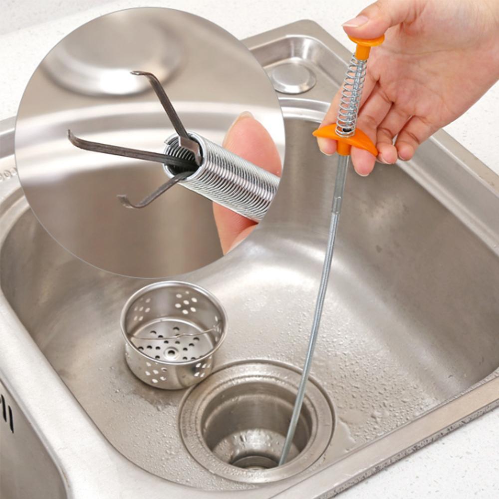 Kitchen Sink Sewer Cleaning Hook bathroom cleaning