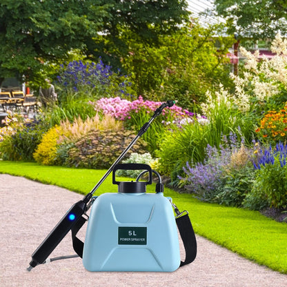 5L/1/3 Gallon Electric Plant Sprayer Telescopic Rechargeable with 3 Spray Sprouts __stock:50 Garden & Patio refund_fee:1800 Warranty