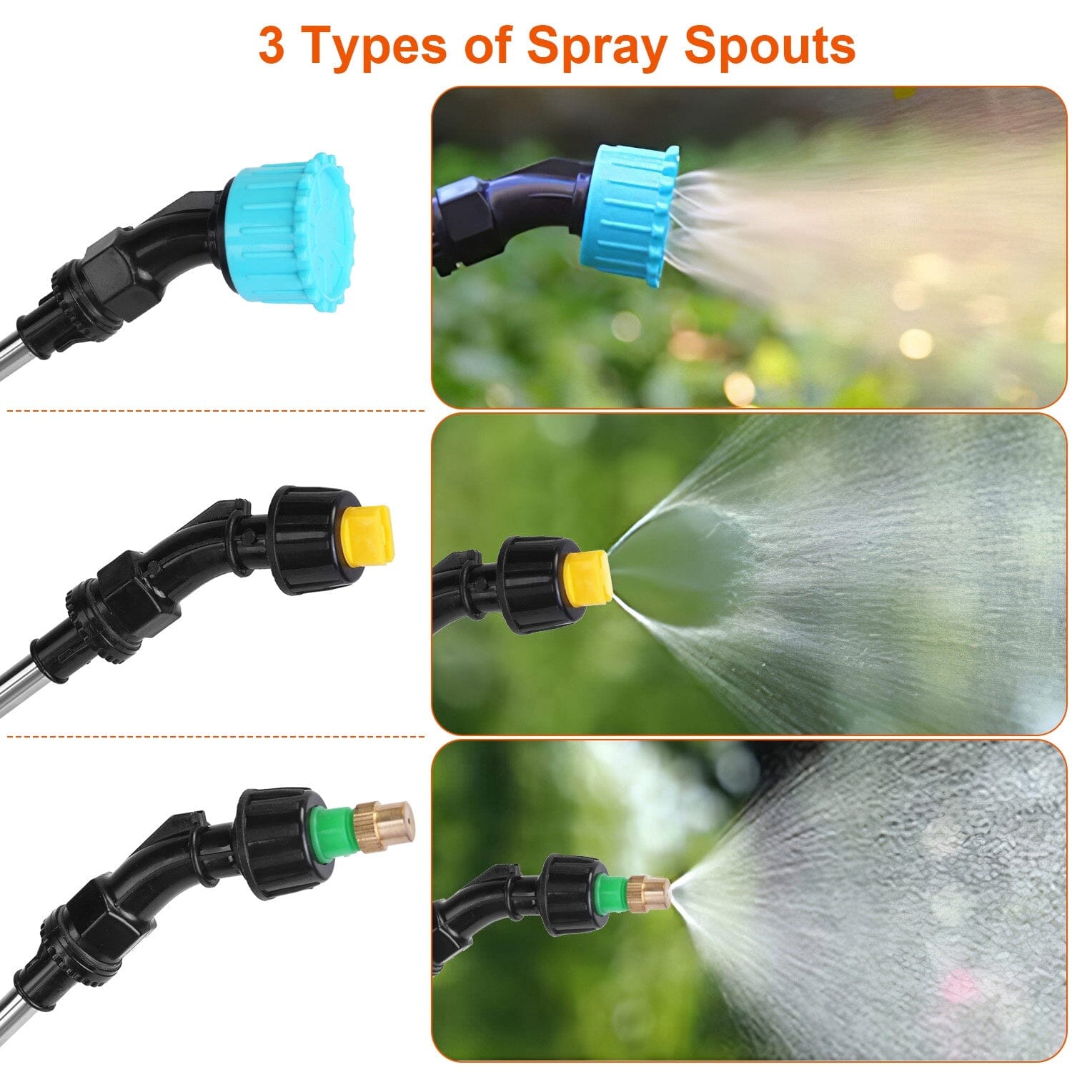 5L/1/3 Gallon Electric Plant Sprayer Telescopic Rechargeable with 3 Spray Sprouts __stock:50 Garden & Patio refund_fee:1800 Warranty