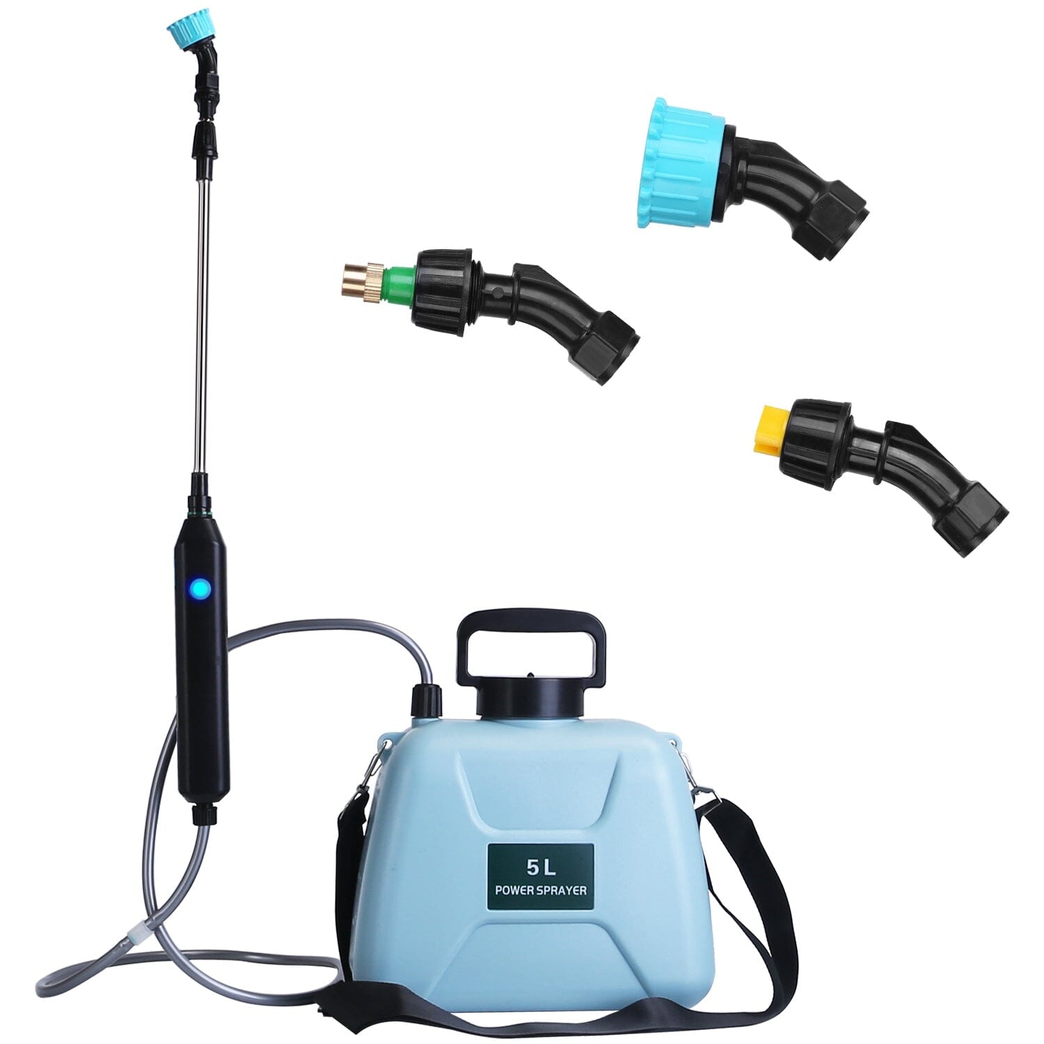 5L/1/3 Gallon Electric Plant Sprayer Telescopic Rechargeable with 3 Spray Sprouts __stock:50 Garden & Patio refund_fee:1800 Warranty