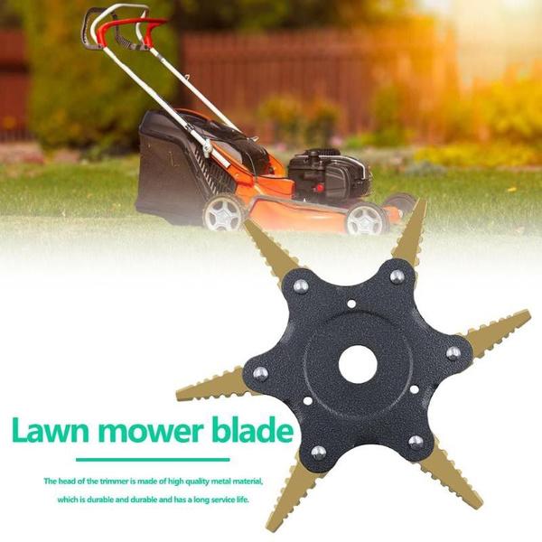 6 Leaves Lawn Mower Blade Metal Brush Cutter Blades Trimmer Blade __stock:500 Garden & Patio refund_fee:800