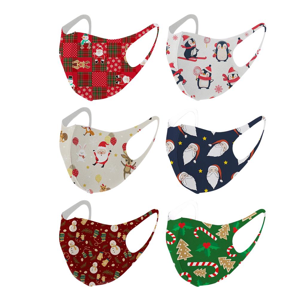 6-Pack: Fun Designed Holiday Themed Reusable Face Masks Set 2 Holiday Holiday Decor & Apparel refund_fee:800