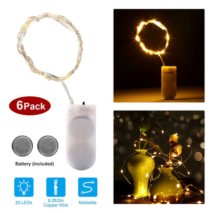 6-Pack: LED String Lights refund_fee:800 String & Fairy Lights Warranty