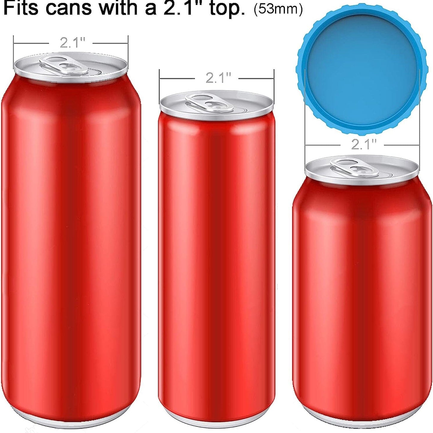 6-Pack: Silicone Can Lids Fits Standard Soda Cans __stock:200 Kitchen & Dining refund_fee:800