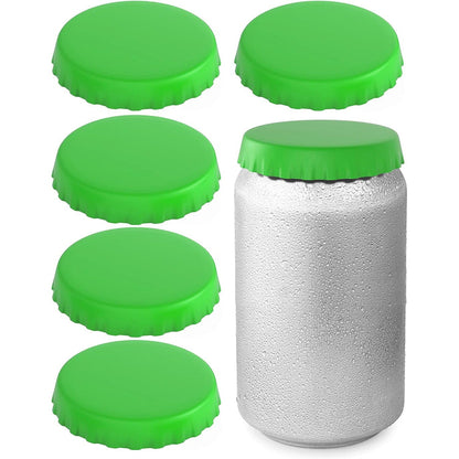 6-Pack: Silicone Can Lids Fits Standard Soda Cans Green __stock:200 Kitchen & Dining refund_fee:800