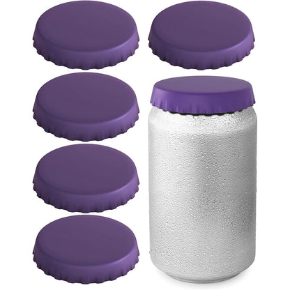 6-Pack: Silicone Can Lids Fits Standard Soda Cans Purple __stock:200 Kitchen & Dining refund_fee:800