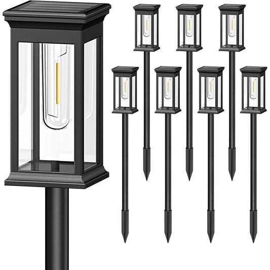 6-Pack: Solar Powered Stake Light IP65 Waterproof Auto On Off __stock:50 Low stock Outdoor Lighting refund_fee:1800 Warranty