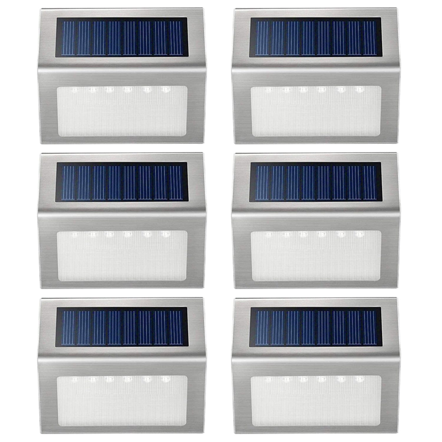 6-Pack: Solar Step Lights __stock:50 Outdoor Lighting refund_fee:1200 Warranty