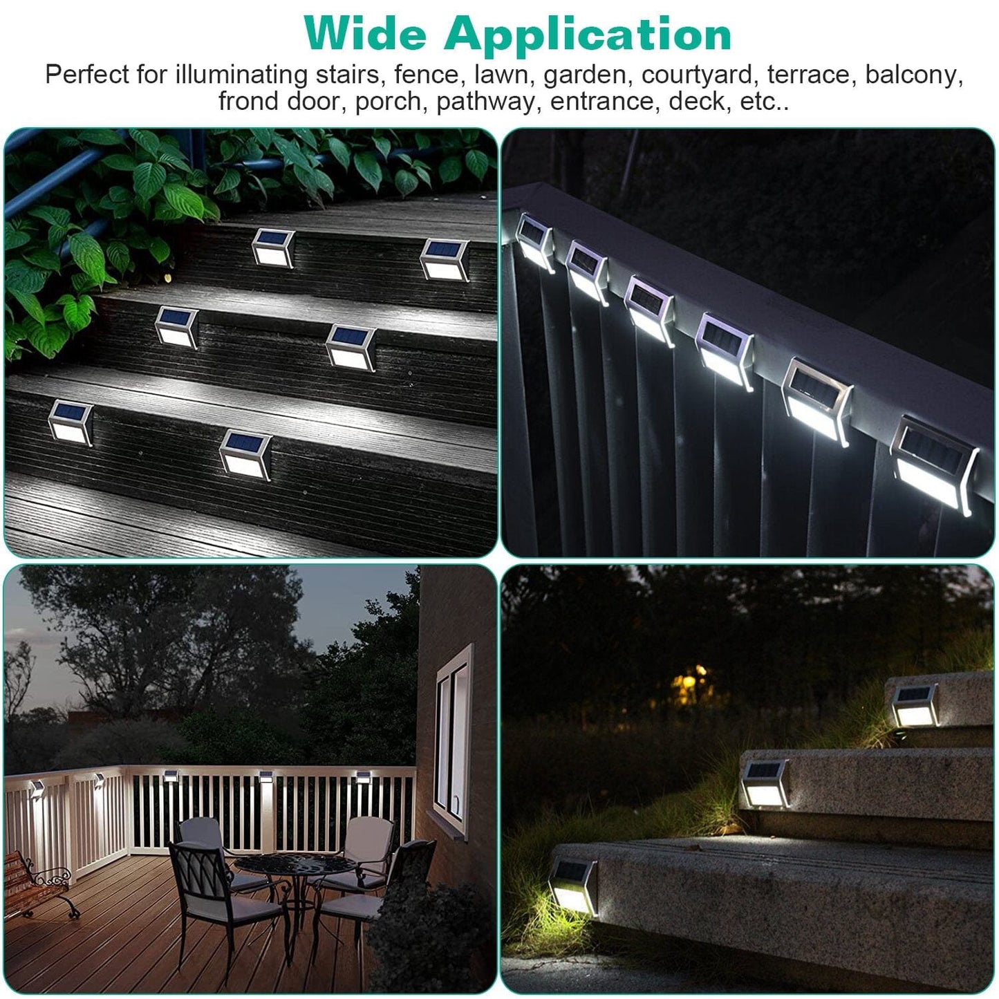 6-Pack: Solar Step Lights __stock:50 Outdoor Lighting refund_fee:1200 Warranty