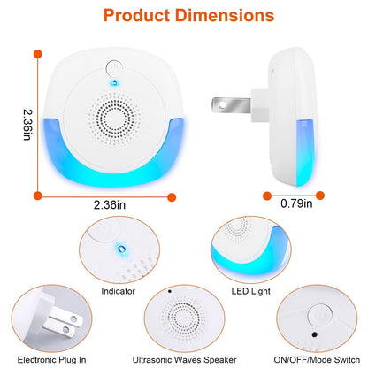 6-Pack: Ultrasonic Pest Repellers Plug-In Indoor Pest Control Mouse Repellent __stock:50 Pest Control refund_fee:1200 Warranty