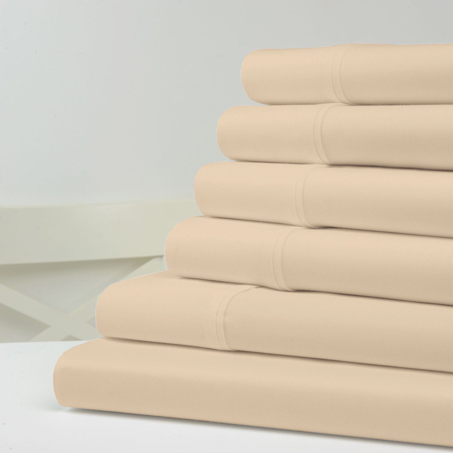 6-Piece: 1200 Thread Count Cotton Sheets Linen __label2:BOGO 30% OFF __stock:100 Bedding refund_fee:1800