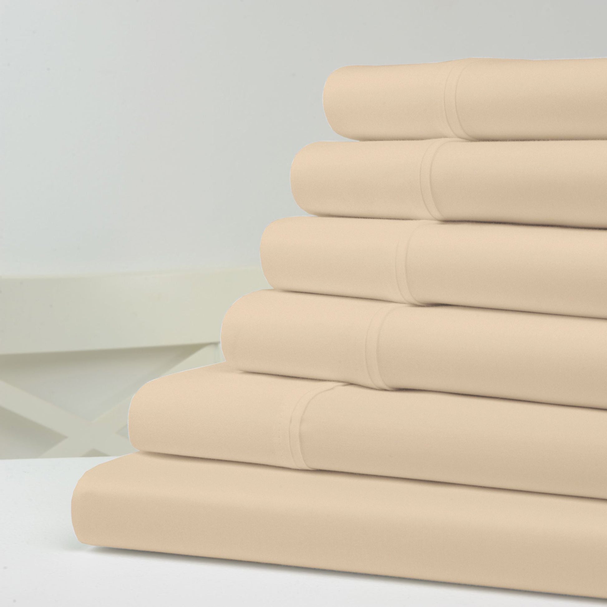 6-Piece: 1200 Thread Count Cotton Sheets Linen __label2:BOGO 30% OFF __stock:100 Bedding refund_fee:1800