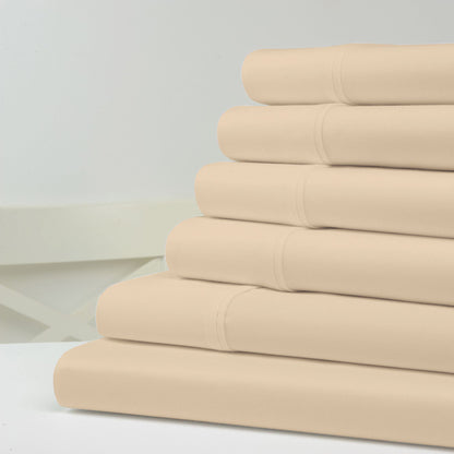 6-Piece: 1200 Thread Count Cotton Sheets Linen __label2:BOGO 30% OFF __stock:100 Bedding refund_fee:1800